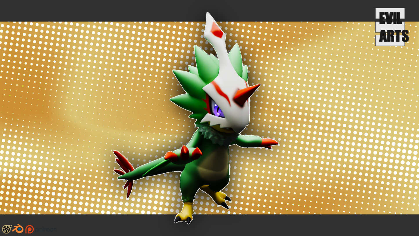 Pteromon (Blender, SFM + STL)