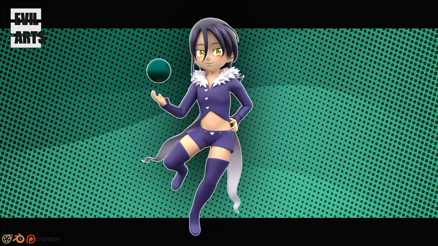 Merlin True Form (SFM+Blender)