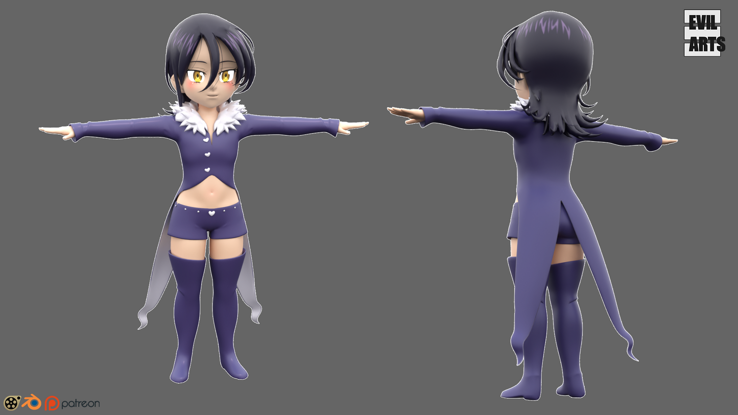 Merlin True Form (SFM+Blender)