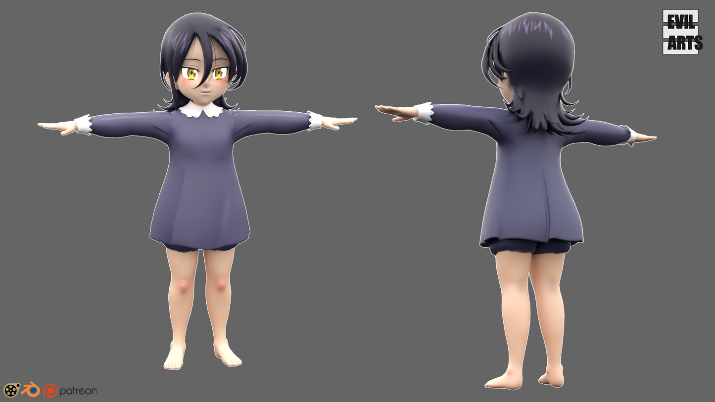 Merlin True Form (SFM+Blender)