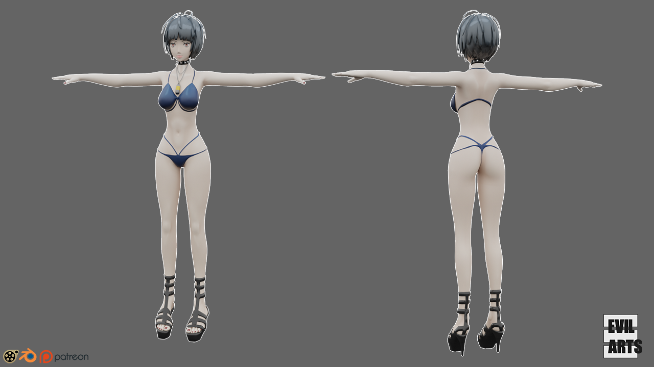 Tae Takemi (Blender, SFM)