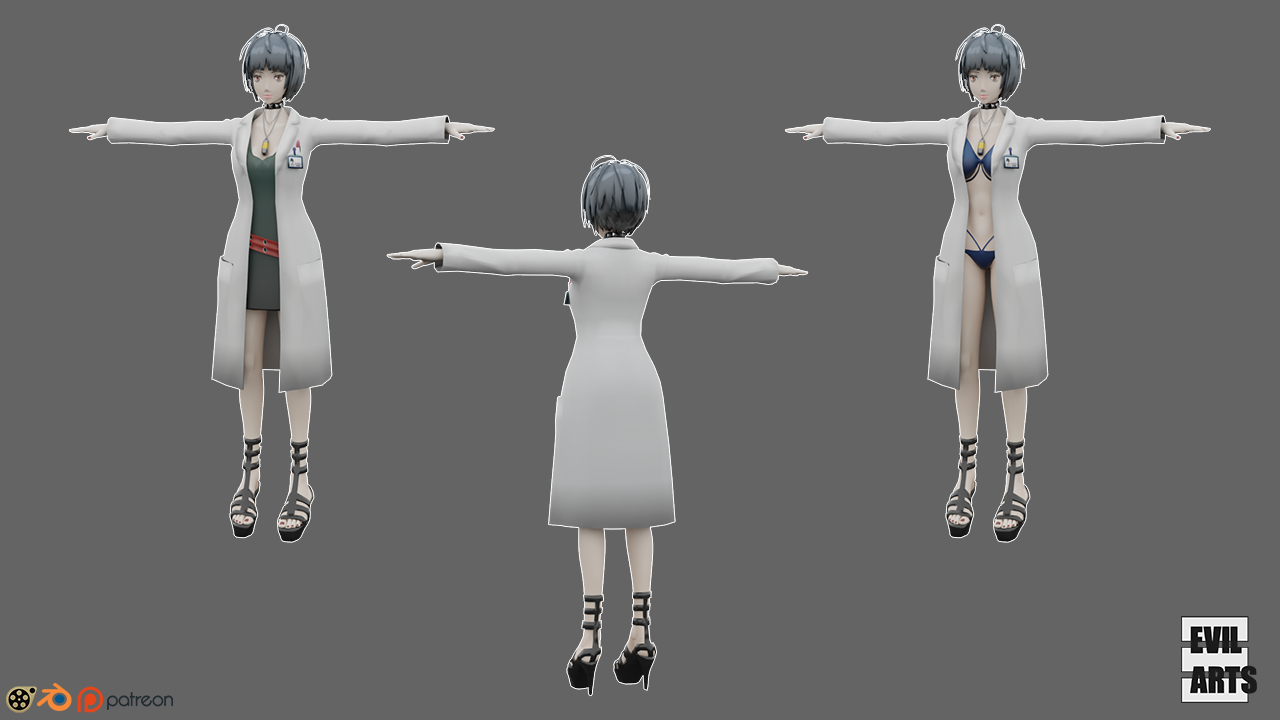 Tae Takemi (Blender, SFM)