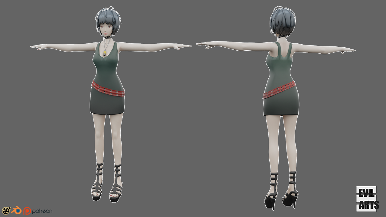 Tae Takemi (Blender, SFM)